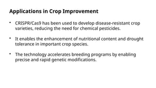 CRISPR/Cas9 Applications in Plant Genome Editing for Crop Improvement ...