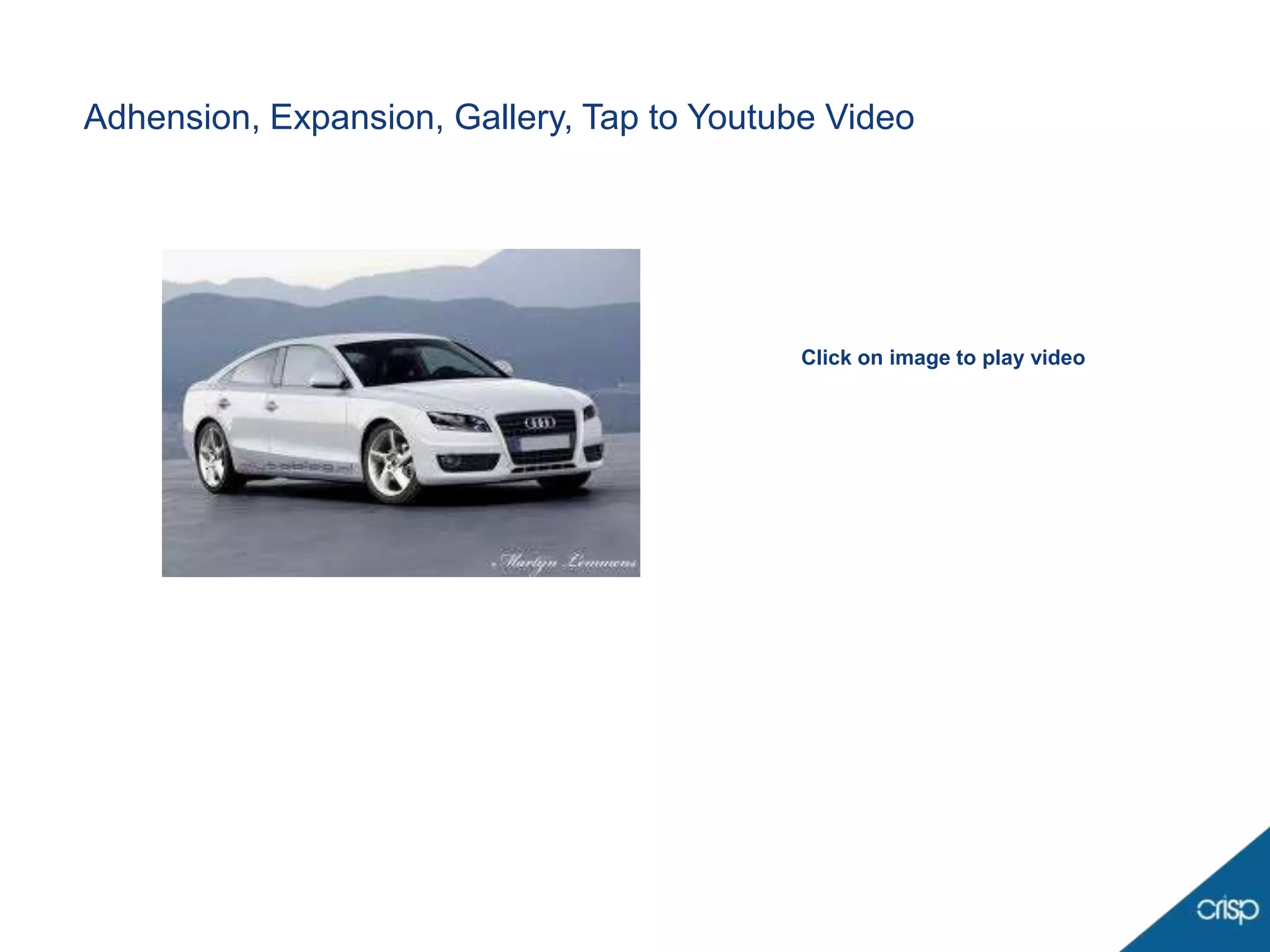 Adhension, Expansion, Gallery, Tap to Youtube Video




                                            Click on image to play video
 