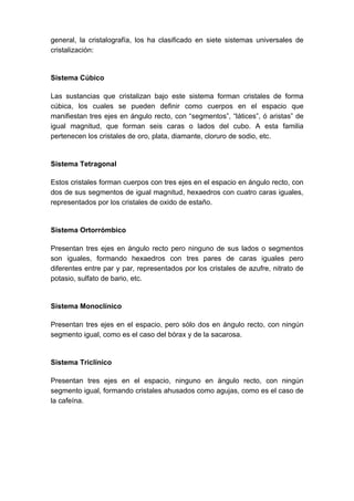 Cristalizacion