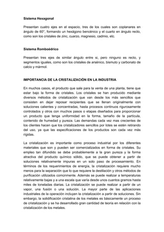 Cristalizacion