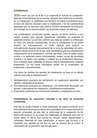 Cristalizacion