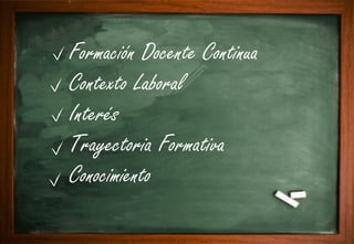 Formación Continua Docente - Tesis