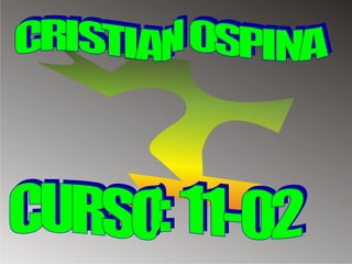 CRISTIAN OSPINA CURSO: 11-02 