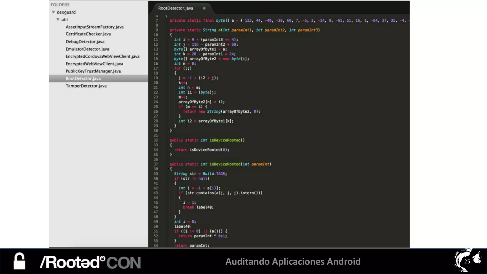 Auditando Aplicaciones Android 25
 