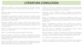 LITERATURA CONSULTADA
MARTINS, S.R.; GONZALEZ, J.F. Avaliação do resfriamento em estufa plástica mediante
sistema de ventilação e nebulização. Revista Brasileira de Agrometeorologia, v. 3, p. 13-18,
1995.
MONTERO, J.I.; ANTÓN, A. Greenhouse cooling during warm periods. Acta Horticulturae, v.
357, p. 49-61, 1994.
OREN-SHAMIR, M.; GUSSAKOVSKY, E.E.; SPIEGEL, E.; NISSIM-LEVI, A.; RATNER, K.; OVADIA,
R.; GILLER, Y.E. e SHAHAK, Y. Coloured shade nets can improve the yield and quality of
green decorative branches of Pittosporum variegatum. Journal of Horticultural Science &
Biotechnology, v. 76, p. 353-361, 2001.
NAVARRO C.; TEISSON, C.; CÔTE F.; GANRY, J. Effects of light intensity and CO2
concentration on growth of banana plants (Musa AAA, cultivar 'Petite Naine') in vitro and
subsequent growth following acclimatization. Scientia Horticulturae, Amsterdam, v. 60,
n.1/2, p. 41-54, 1994.
ÖZTÜRK, H. H. Evaporative Cooling Efficiency of a Fogging System for Greenhouses. Turk J
Agric For. Nº 27 - P 49-57. 2003.
PAULA, C. C. Cultivo de bromélias. Viçosa, MG: Aprenda Fácil. 139 p. 2000.
PELIZZA, T. R.; DAMIANI, C. R.; RUFATO, A. R..; AFFONSO, L. B.; HAWERROTH, F. J.; SCHUCH,
M. W. Aclimatização e crescimento de plântulas de mirtileiro 'Climax' micropropagadas em
função do substrato e da cobertura plástica. Rev. Bras. Frutic., Jaboticabal - SP, v. 33, n. 3,
p. 898-905, Setembro 2011.
PEREIRA, J. E. S.; FORTES, G.R.L.; SILVA, J. B. Efeito do frio em brotações in vitro de macieira
sobre o alongamento dos entrenós na aclimatização. In: X REUNIÃO ESTADUAL DE
BIOTECNOLOGIA VEGETAL, Passo Fundo, 1998. Anais: Passo Fundo, 1998.
PEREIRA, J.E.S.; FORTES, G. R. L. Multiplicação e aclimatização da macieira influenciada pelo
tipo de explante e pelo tempo de permanência em meio de cultura de enraizamento. Revista
Brasileira de Fruticultura. Jaboticabal, v.23, n.2, p.417-420, 2001.
POSPISILOVÁ, J.; TICHÁ, I.; KADLECEK, P.; HAISEL, D.; PLZAKOVÁ, S. Acclimatization of
micropropagated plantes to ex vitro conditions. Biologia Plantarum, Prague, v. 42, n. 4, p.
481-497, 1999.
ROCHA, E. L. J.; CARVALHO, A. C. P. P.; AZEVEDO, B. M.; MARINHO, A. B.; VIANA, T. V. A.;
VASCONCELOS, D. V. Aclimatização de mudas micropropagadas de helicônia em ambiente
protegido em função do tipo de substrato. Ciênc. agrotec., Lavras, v. 33, n. 6, p. 1457-1462,
nov./dez., 2009.
SHAHAK, Y.; GUSSAKOVSKY, E.E.; COHEN, Y.; LURIE, S.; STERN, R.; KFIR, S.; NAOR, A.;
ATZMON, I.; DORON, I. e GREENBLAT-AVRON, Y. ColorNets: A New Approach for Light
Manipulation in Fruit Trees. Acta Horticulturae, v. 636, p. 609-616, 2004.
SILVA, C.R.R.; SOUTO, R.F.; MENEGUCCI, J.L.P. Propagação da bananeira. Informe
Agropecuário, Belo Horizonte, v. 20, n. 196, p. 16-20, jan/fev. 1999.
SOUZA, A.S.; DANTAS, J.L.L.; SOUZA, F.V.D.; CORDEIRO, Z.J.M.; SILVA NETO, S.P. Propagação.
In: ALVES, E.J. (Org.) A cultura da banana: aspectos técnicos, socioeconômicos e
agroindustriais. Brasília: EMBRAPA-SPI/Cruz das Almas, EMBRAPACNPMF, p.151-195. 1997.
TAIZ, L.; ZEIGER, E. Fisiologia Vegetal. Porto Alegre:, Artmed, 888 p. 2017.
VICENTE, M. A. A.; ALMEIDA, W. A. B.; CARVALHO, Z.S. Multiplicação in vitro e aclimatação
de Vernonia condensata Baker. Rev. Bras. Pl. Med., Botucatu, v.11, n.2, p.176-183, 2009.
 