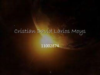 Cristian David Larios Moys 11002874 