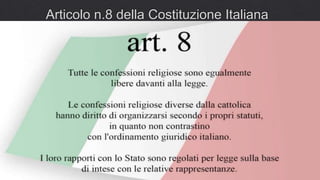 Articolo n.8 della Costituzione Italiana
 