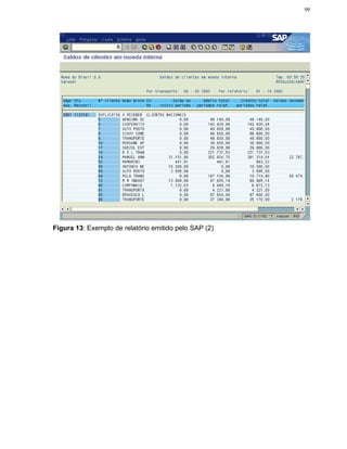 99




Figura 13: Exemplo de relatório emitido pelo SAP (2)
 