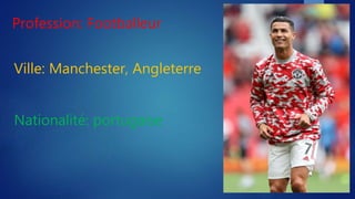 Profession: Footballeur
Ville: Manchester, Angleterre
Nationalité: portugaise
 