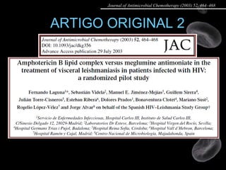 ARTIGO ORIGINAL 2 Journal of Antimicrobial Chemotherapy (2003) 52, 464–468 