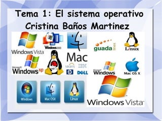 Tema 1: El sistema operativo Cristina Baños Martinez    
