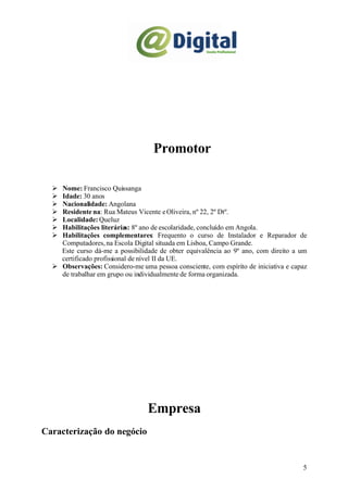 PAF O meu projecto de final de curso