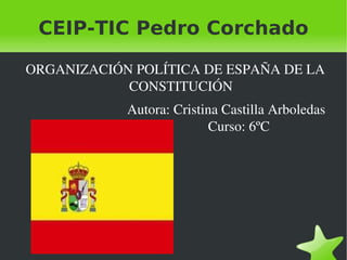 CEIP-TIC Pedro Corchado ,[object Object],Autora: Cristina Castilla Arboledas  Curso: 6ºC 