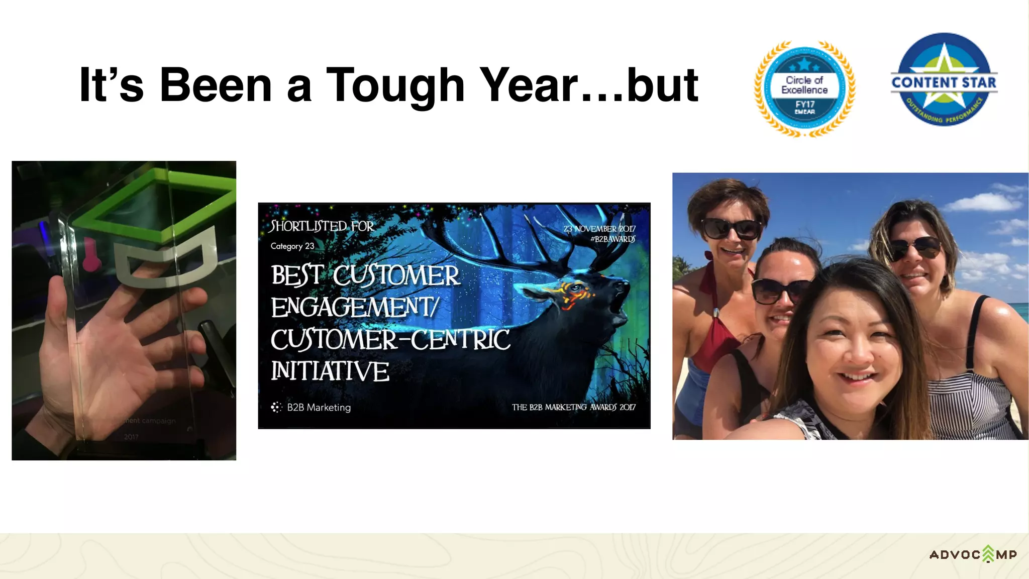 It’s Been a Tough Year…but
 