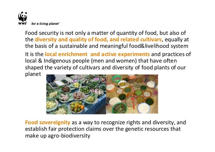 Food security or food sovereignty the