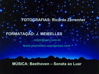 FORMATAÇÃO: J. MEIRELLES   [email_address] www.jmeirelles.wordpress.com MÚSICA: Beethoven – Sonata ao Luar FOTOGRAFIAS: Ricardo Zerrenner  
