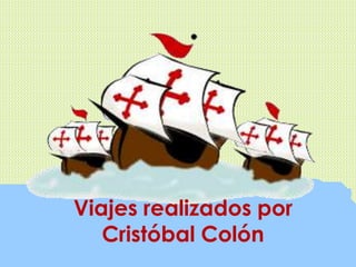 Viajes realizados por 
Cristóbal Colón 
 