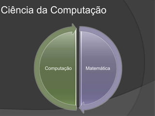 Ciência da Computação




        Computação   Matemática
 