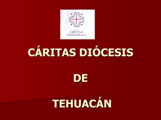 CÁRITAS DIÓCESIS
DE
TEHUACÁN
 