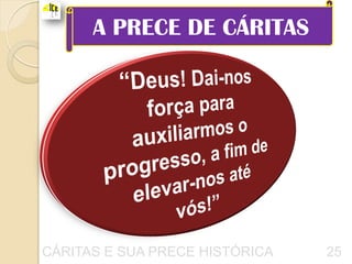 A PRECE DE CÁRITAS




CÁRITAS E SUA PRECE HISTÓRICA   25
 
