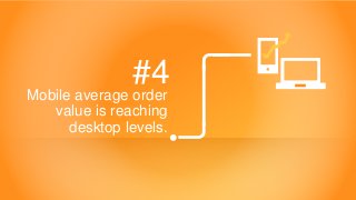 Copyright © 2014 Criteo 
#4 
Mobile average order value is reaching desktop levels.  