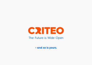 - and so is yours.
The Future is Wide Open
 