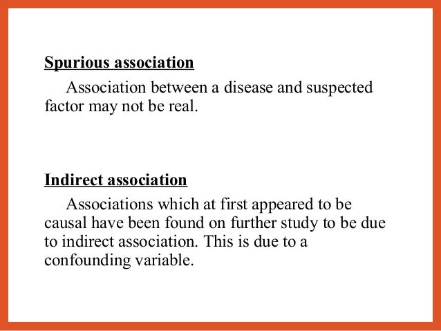 spurious association