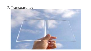 7. Transparency
 