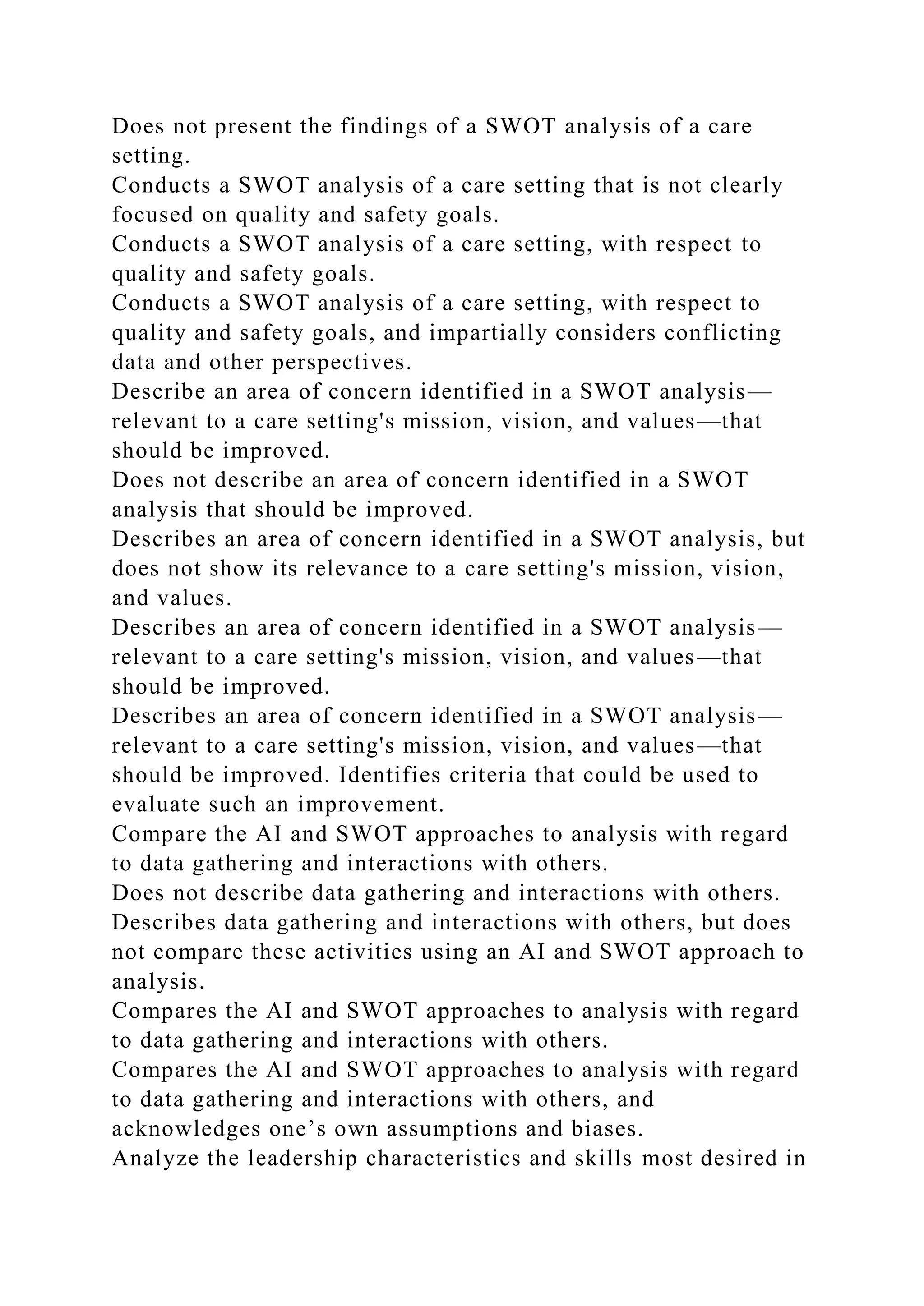 Criteria Non-performance Basic Proficient Distinguished .docx