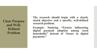criteria of good research and how it works | PPTX