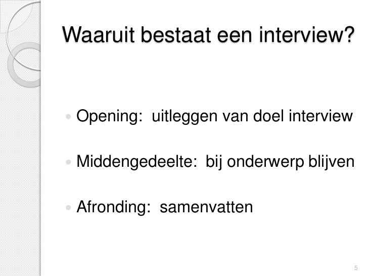interview criteria