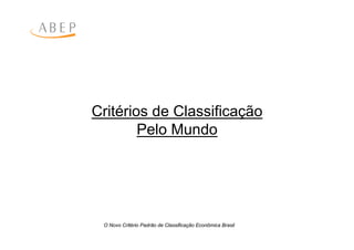 Criterio Brasil 2008