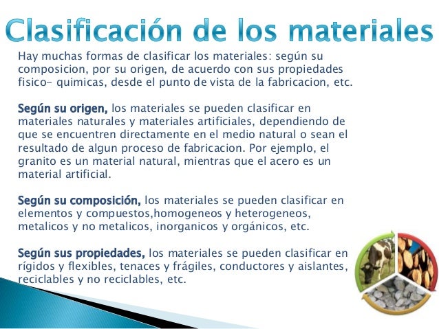 Criterio de seleccion de los materiales