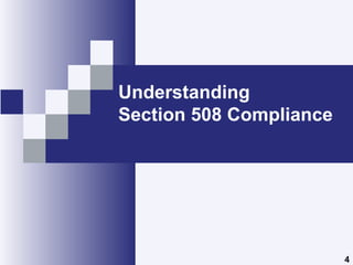 Understanding Section 508 | PPT