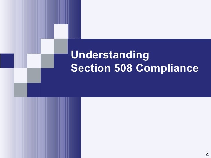 Understanding Section 508