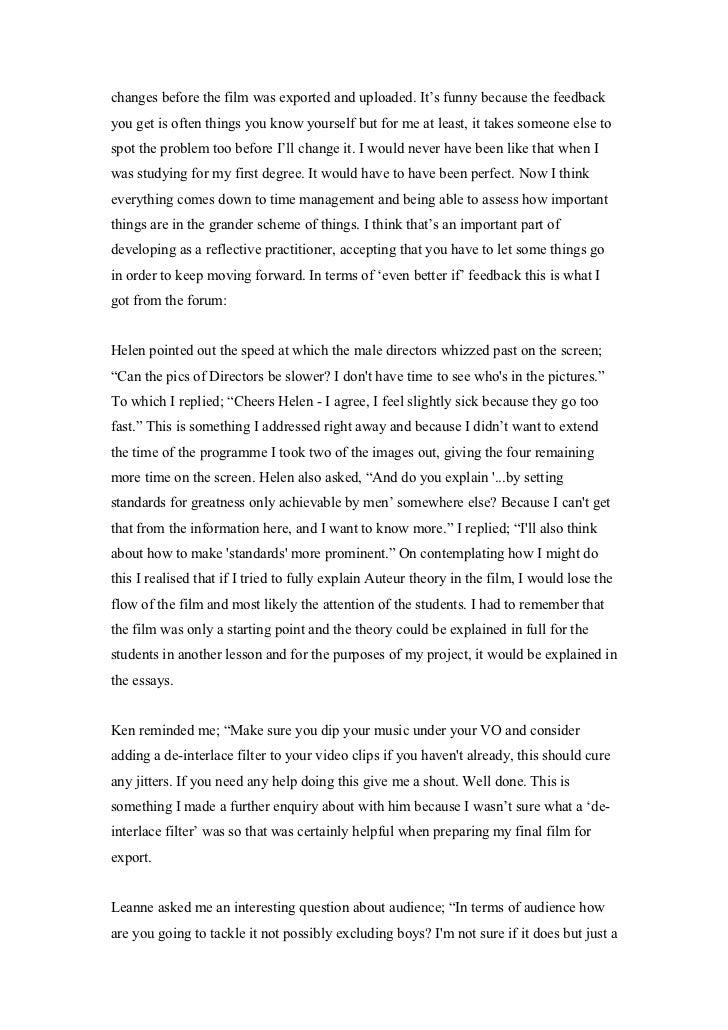 Criteria evaluation essay