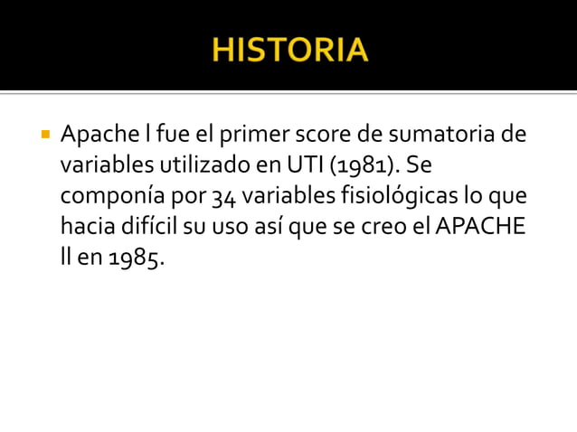 Criterios apache ll | PPTX