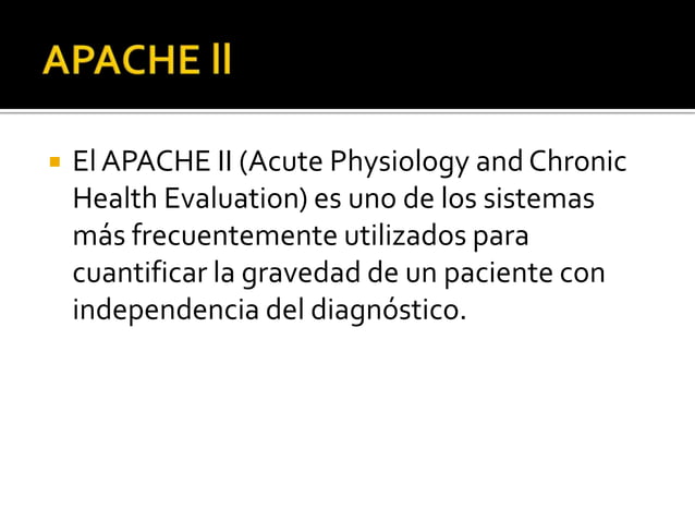 Criterios apache ll | PPTX