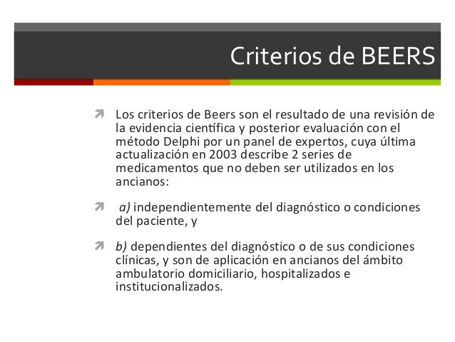 Criterios de beers,stop,start
