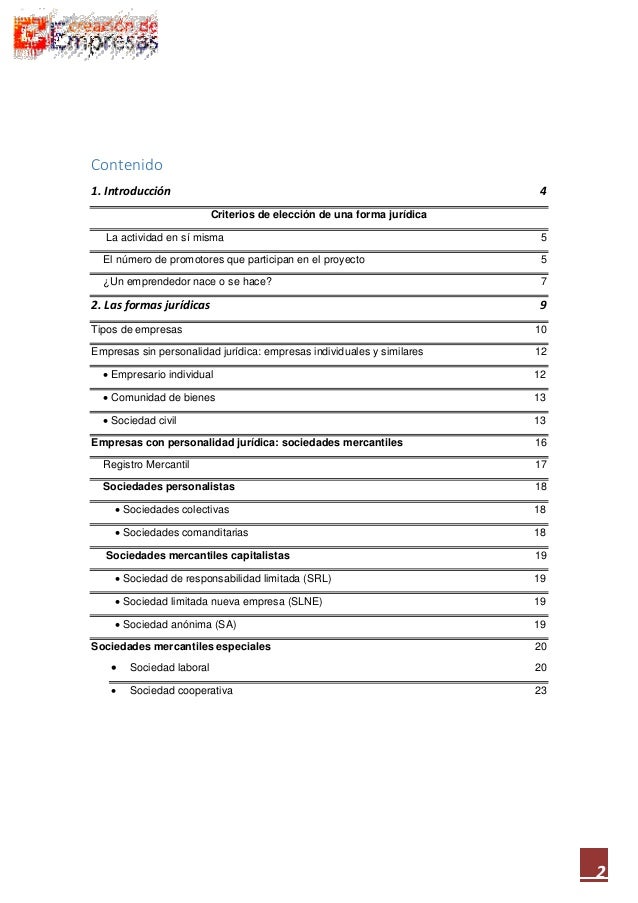 Criterios De Eleccion De Una Forma Juridica En Empresas De Hosteleria