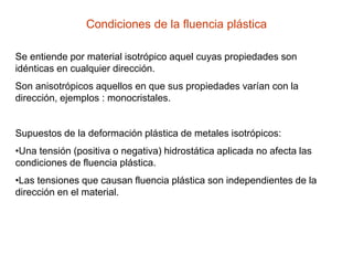 Criterios de fluencia plástica | PPT