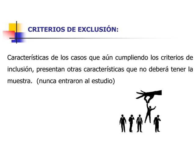 Criterios de inclusión y exclusion