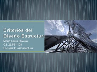 María Laura Oliveira
C.I: 26.591.108
Escuela 41- Arquitectura
 