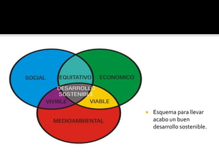    Esquema para llevar
    acabo un buen
    desarrollo sostenible.
 