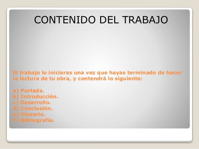 Criterios para su trabajo