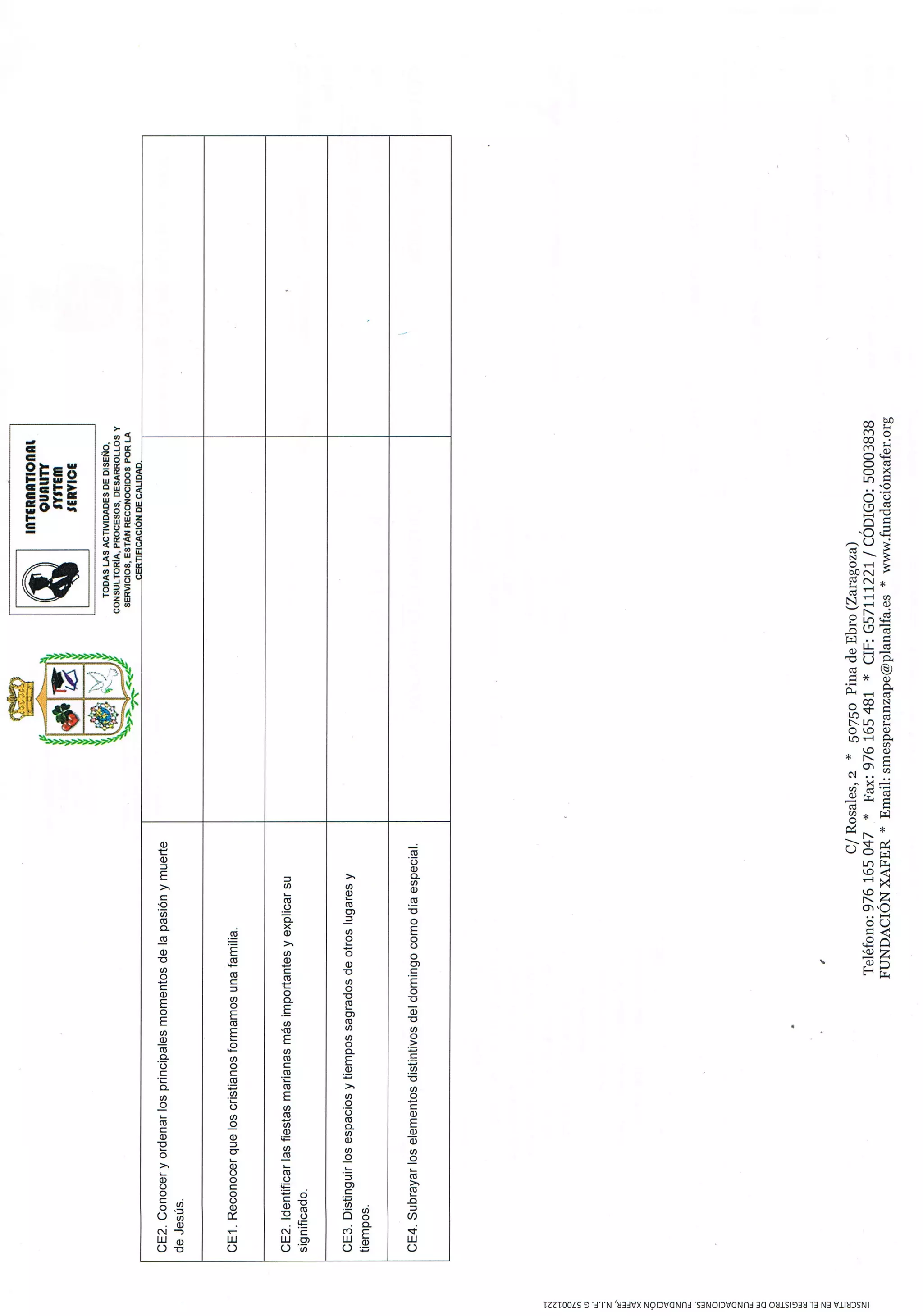 Criterios y requisitos