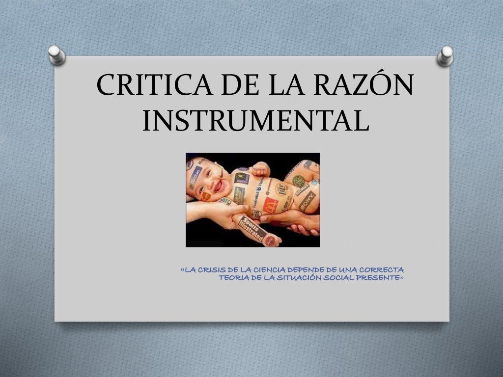 Critica De La Razon Instrumental