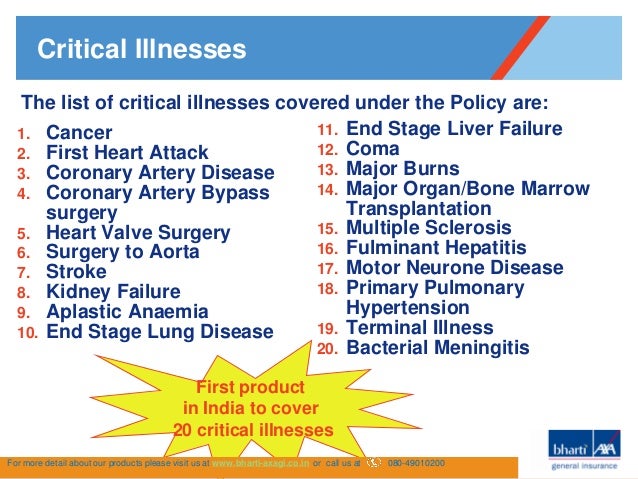 Critical Illness Insurance Policy