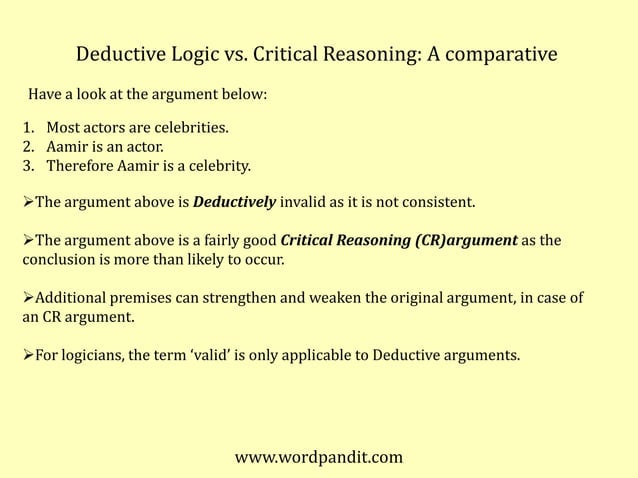 Critical reasoning