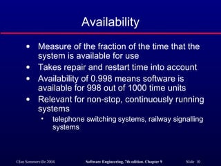 Critical System Specification in Software Engineering SE17 | PPT